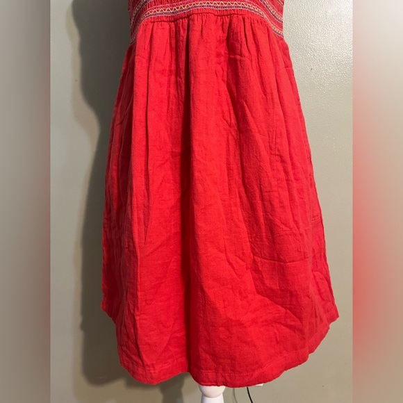 Dra Los Angeles Anthropologie Pink Gauze 100% Cotton Lined Mini Dress SP NWT - Picture 5 of 13